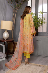 3 Pc Charizma Lawn Printed Suit with Embroidered Dupatta PEC22-68